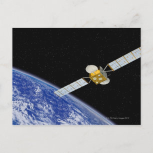 Satellit der Kommunikation Postkarte