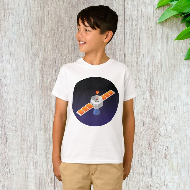 Satellit im Weltraum T-Shirt (Von Creator hochgeladen)