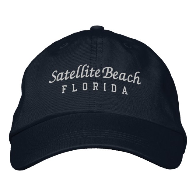 Satellite Beach Florida bestickt mit Baseballhut Bestickte Baseballkappe (Vorderseite)