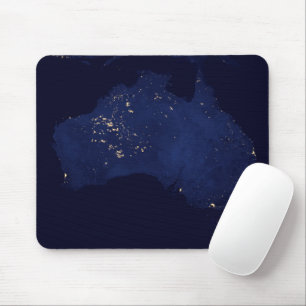 Satellite die Nachtlicht von Australien. Mousepad