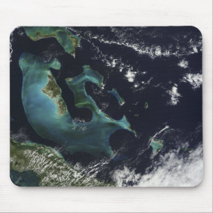 Satellitenansicht der Bahama Inseln Mousepad