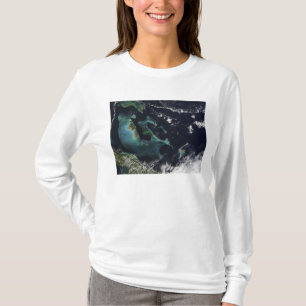 Satellitenansicht der Bahama Inseln T-Shirt