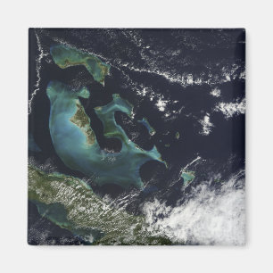 Satellitenansicht der Bahamainseln Magnet