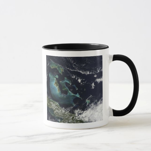 Satellitenansicht der Bahamainseln Tasse (Rechts)