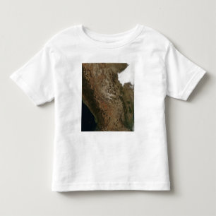 Satellitenansicht der Landschaft von zentralem Kleinkind T-shirt