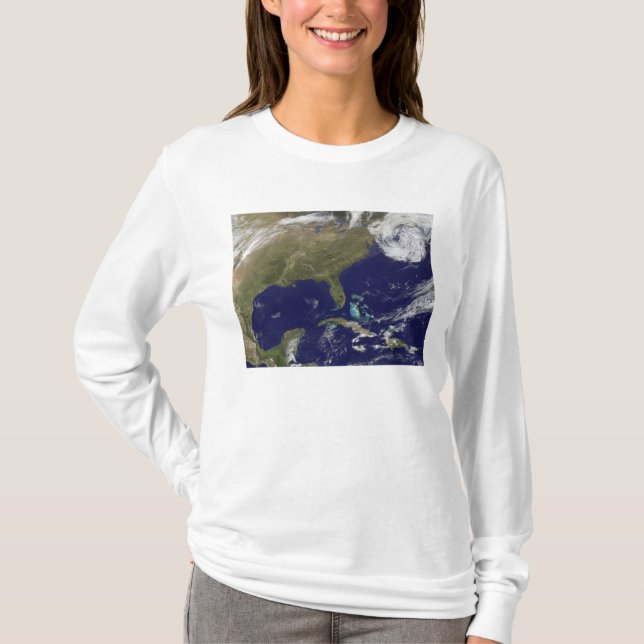 Satellitenansicht der Ostküste der Vereinigten Sta T-Shirt (Vorderseite)