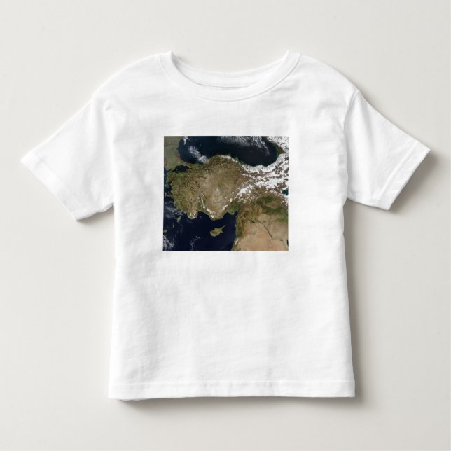 Satellitenansicht der Türkei Kleinkind T-shirt (Vorderseite)