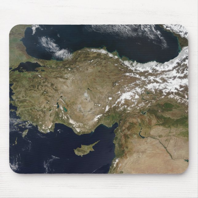 Satellitenansicht der Türkei Mousepad (Vorne)