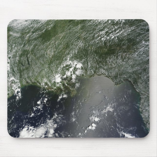 Satellitenansicht des Golfs von Mexiko 2 Mousepad (Vorne)
