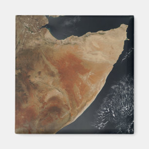 Satellitenansicht des Horns von Afrika Magnet