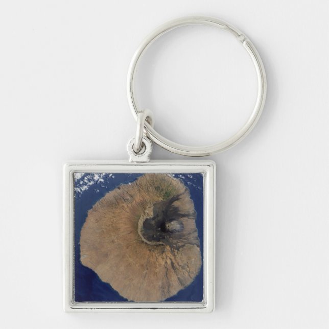 Satellitenansicht des Monte Fogo Schlüsselanhänger (Vorne)