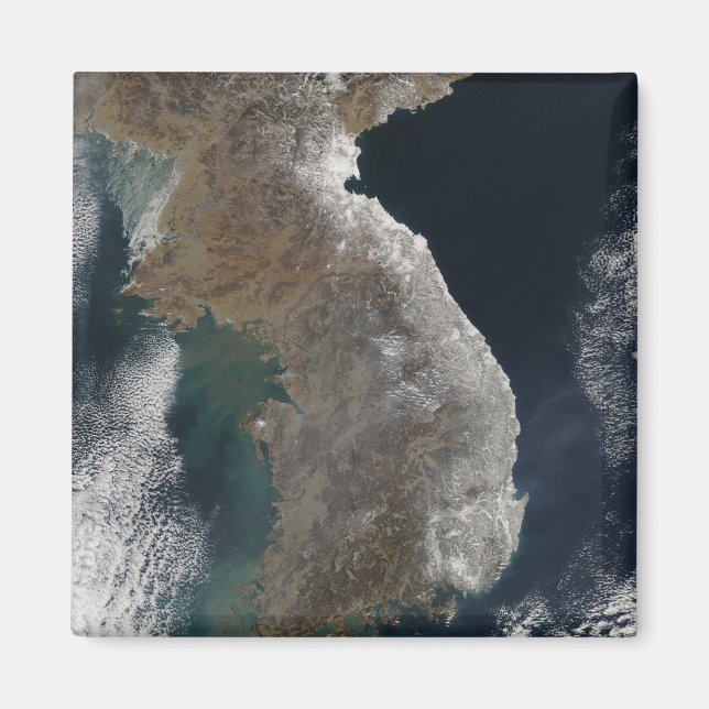 Satellitenansicht des Schneefalls Magnet (Vorne)