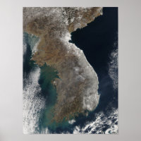 Satellitenansicht des Schneefalls