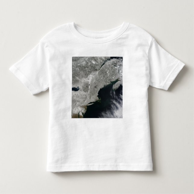 Satellitenansicht des Schnees Kleinkind T-shirt (Vorderseite)