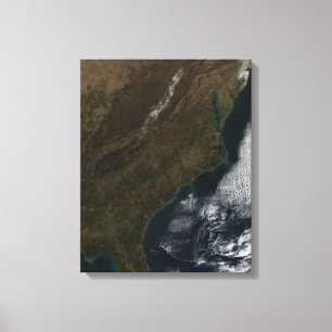 Satellitenansicht des Südosten-Staat Leinwanddruck