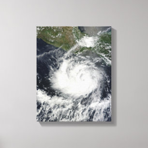 Satellitenansicht des tropischen Sturms Darby Leinwanddruck