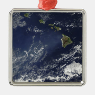 Satellitenansicht des Vulkannebels Silbernes Ornament