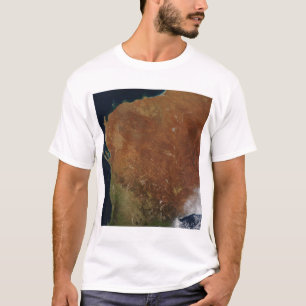 Satellitenansicht des Westerns Australien T-Shirt
