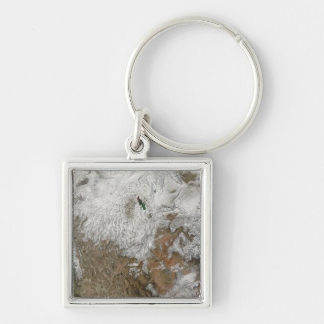 Satellitenansicht des Westerns Vereinigte Staaten Schlüsselanhänger (Vorne)