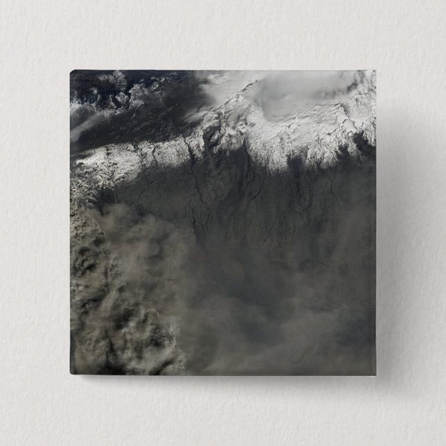 Satellitenansicht einer Aschenwolke 4 Button (Vorderseite)