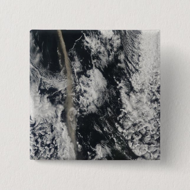 Satellitenansicht einer Aschenwolke Button (Vorderseite)