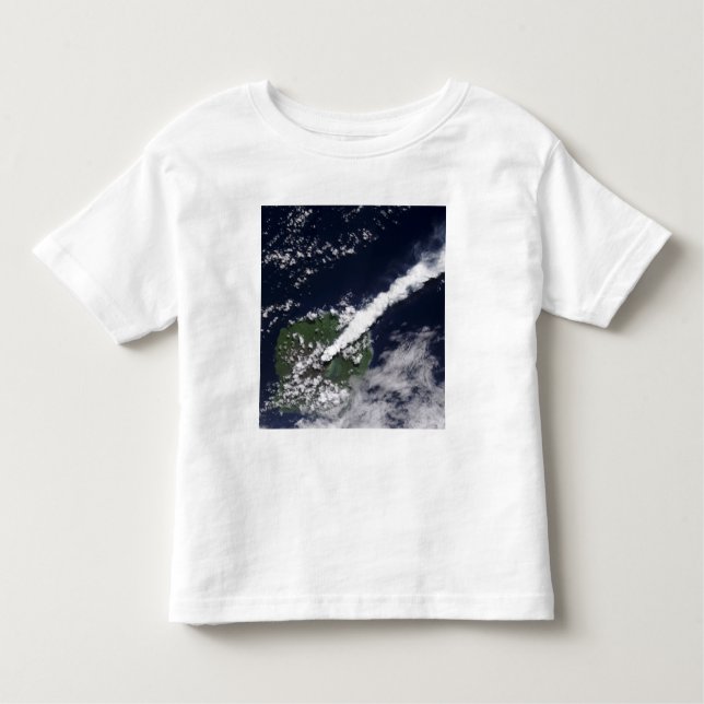 Satellitenansicht einer dicken, dampfreichen Wasse Kleinkind T-shirt (Vorderseite)