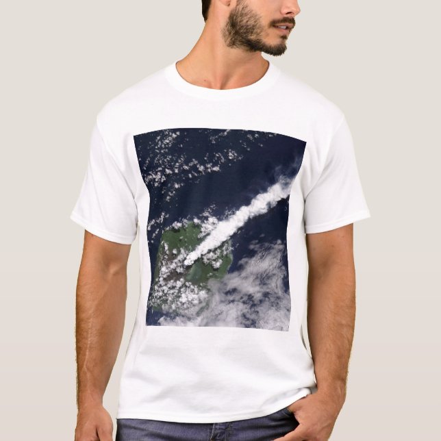 Satellitenansicht einer dicken, dampfreichen Wasse T-Shirt (Vorderseite)