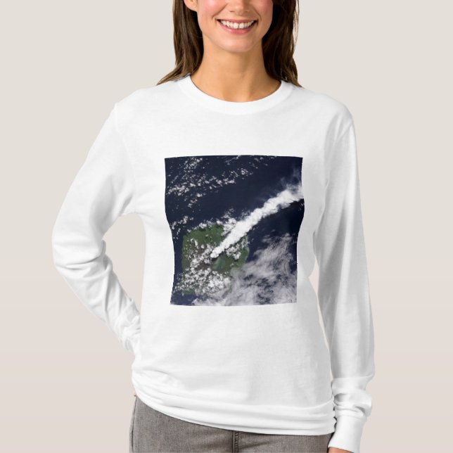 Satellitenansicht einer dicken, dampfreichen Wasse T-Shirt (Vorderseite)