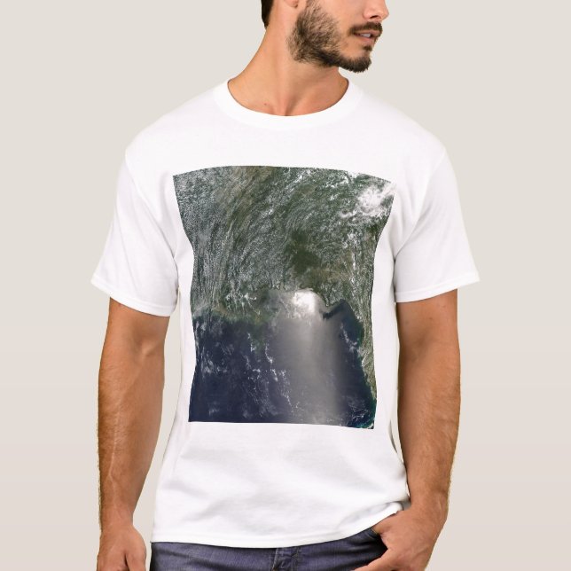 Satellitenansicht einer Ölpest T-Shirt (Vorderseite)