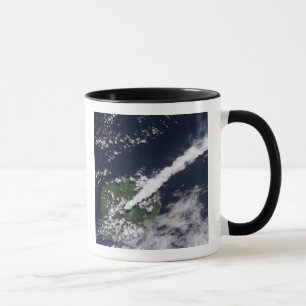 Satellitenansicht einer starken, Dampf-reichen Tasse