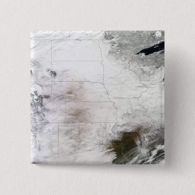 Satellitenansicht eines massiven Wintersturms über Button (Vorderseite)