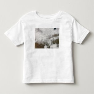 Satellitenansicht eines strengen Wintersturms Kleinkind T-shirt