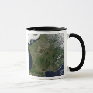 Satellitenansicht Frankreichs Tasse