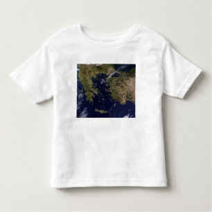 Satellitenansicht Griechenlands und der Türkei Kleinkind T-shirt