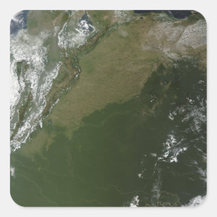 Satellitenansicht Ostkolumbiens Quadratischer Aufkleber