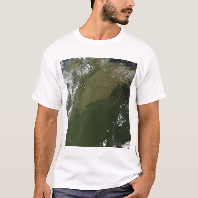 Satellitenansicht Ostkolumbiens T-Shirt (Vorderseite)