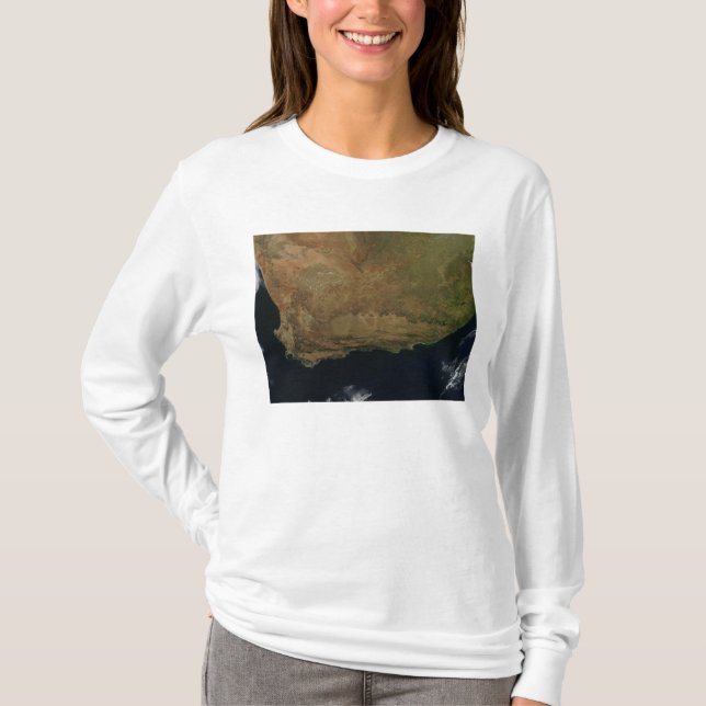 Satellitenansicht Südafrikas T-Shirt (Vorderseite)