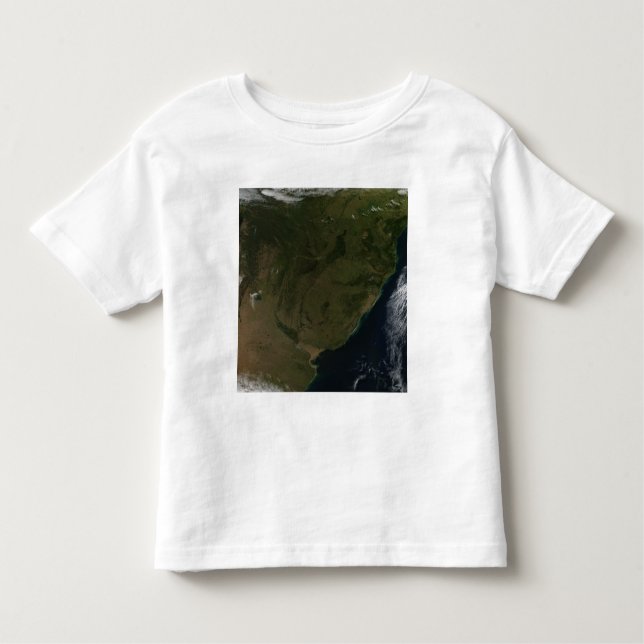 Satellitenansicht Südamerikas Kleinkind T-shirt (Vorderseite)