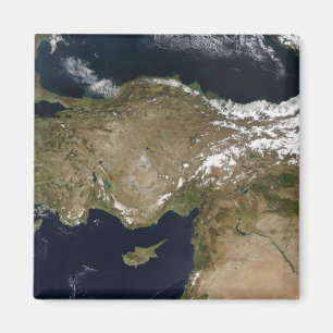 Satellitenansicht von der Türkei Magnet
