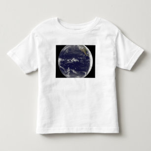Satellitenansicht von Erde Kleinkind T-shirt