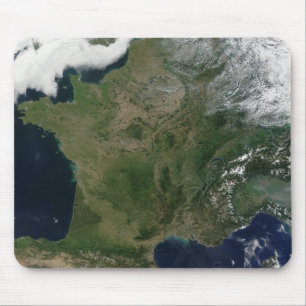 Satellitenansicht von Frankreich Mousepad