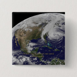 Satellitenansicht von Hurrikan Sandy Button