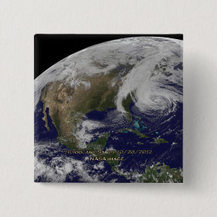 Satellitenansicht von Hurrikan Sandy Button