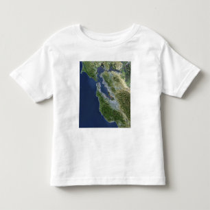 Satellitenansicht von San Francisco, Kalifornien Kleinkind T-shirt