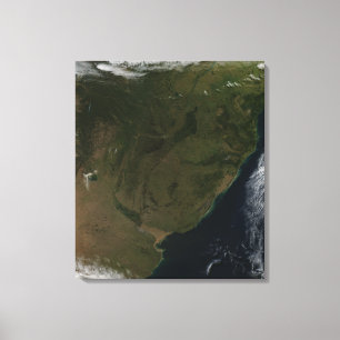 Satellitenansicht von Südamerika Leinwanddruck
