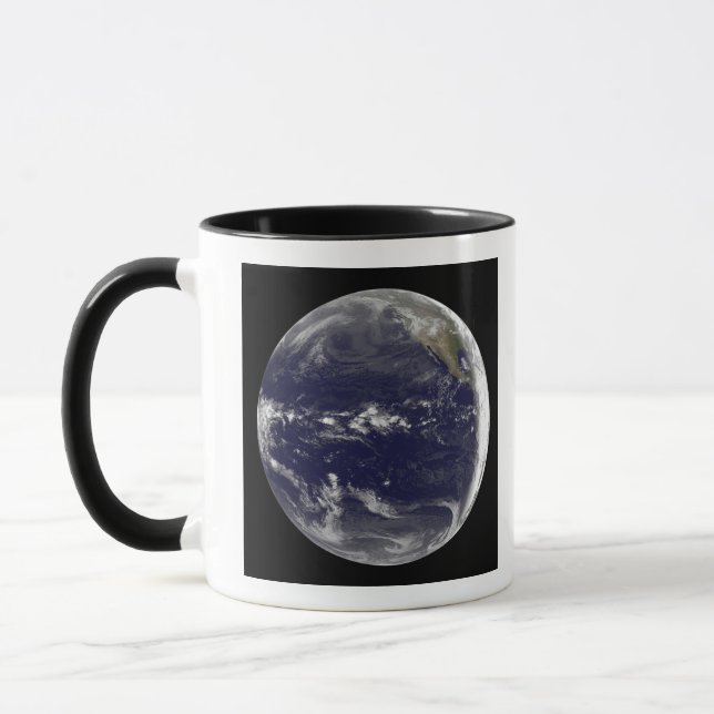 Satellitenbild der Erde Tasse (Links)