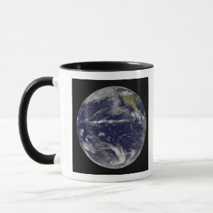 Satellitenbild der Erde Tasse