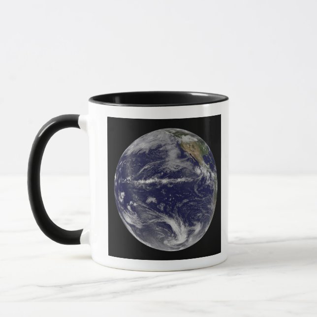 Satellitenbild der Erde Tasse (Links)