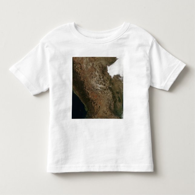 Satellitenbild der Landschaft von Zentralmexiko Kleinkind T-shirt (Vorderseite)