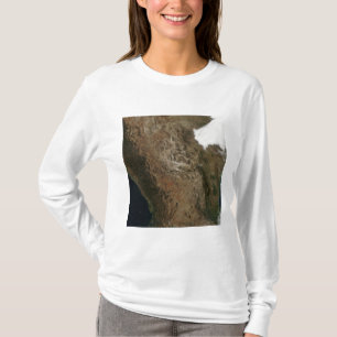 Satellitenbild der Landschaft von Zentralmexiko T-Shirt